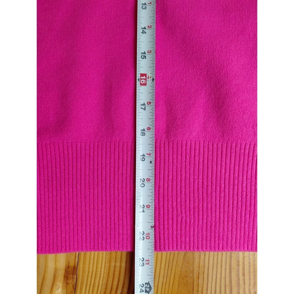 Bright Pink Cozy‎ Boxy Oversized Pullover Sweater Valentine's Women's Size XL - Picture 8 of 9